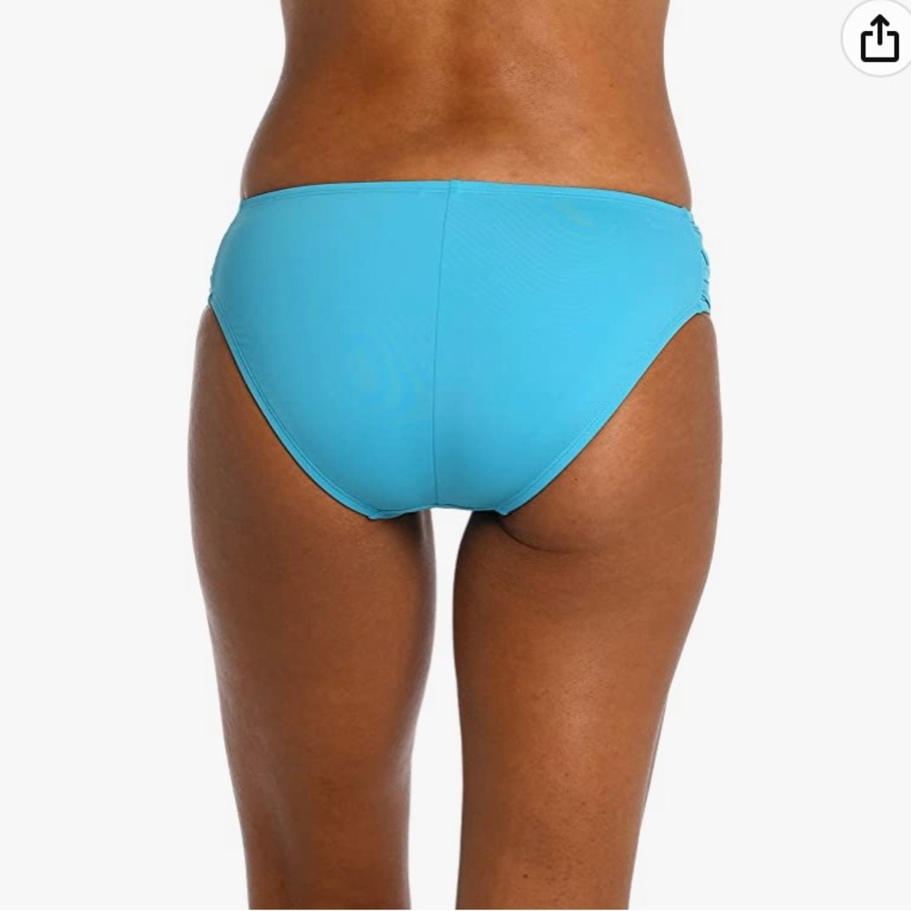 NWT La Blanca Turquoise Blue Bikini Bottom Size 10 - Picture 7 of 7